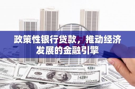 延安政策性银行贷款，推动经济发展的金融引擎