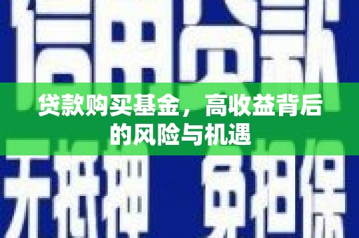 保定贷款购买基金，高收益背后的风险与机遇