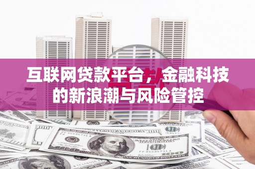 代县互联网贷款平台，金融科技的新浪潮与风险管控