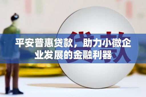 屏山平安普惠贷款，助力小微企业发展的金融利器