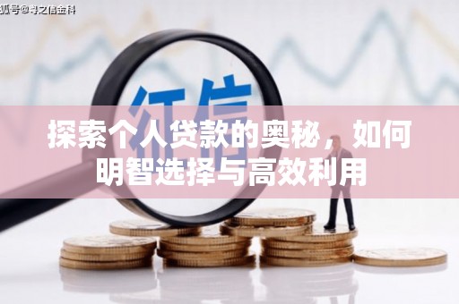 湟中探索个人贷款的奥秘，如何明智选择与高效利用