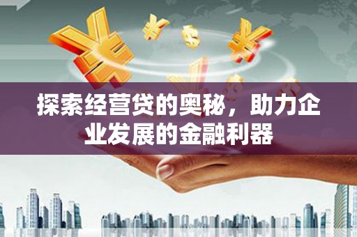 顺昌探索经营贷的奥秘，助力企业发展的金融利器