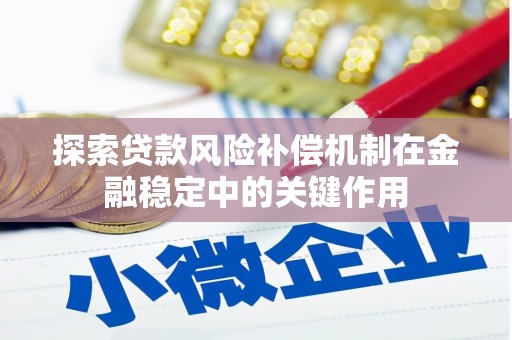 西塞山探索贷款风险补偿机制在金融稳定中的关键作用